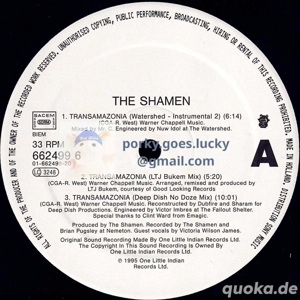 The Shamen - Transamazonia 1995 12" Vinyl House Techno Drum n Bass