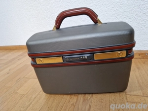 Samsonite Exclusiv Beauty Case, gefüttert, Ledereinfassung, Zahlenschloss