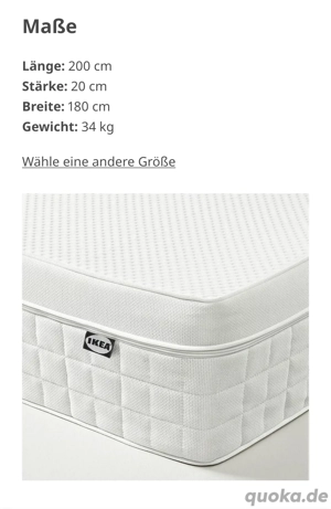 IKEA Matratze 180x200