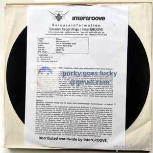 Djinxx - Microscopic EP 2005 White Label, Promo 12" Vinyl Techno, Electro, Minimal