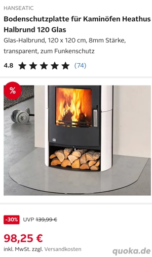 NEU ! Boden Funkenschutzplatte zu verkaufen wegen Fehlkauf 