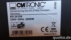 Elektroheizung Plattenheizer Heizung Konvektor Clatronic neu Bild 5