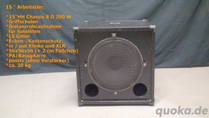 Subwoofer Bass Box 15 Zoll PA oder Bassgitarre