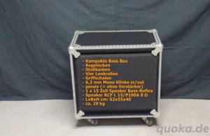 Bass Box mit Rollen für Bass Gitarre oder PA Anwendung 15 Zoll
