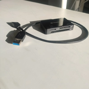 Transcend TS-RDF8 USB 3.0 Card Reader für SD- und CF-Karten schwarz mit USB-Kabel