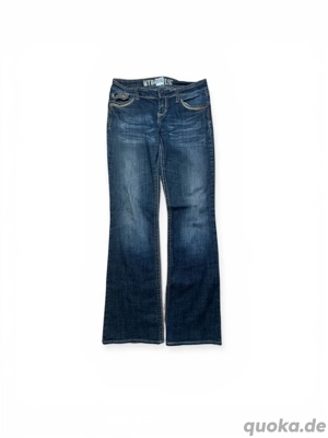 Hydraulic Vintage Flared Jeans im True Religion Style - Gr. S - 1
