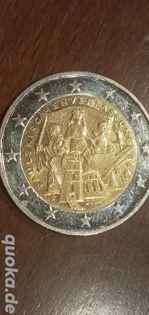 2  euro   2024 g Paulskirchenverfassung Deutschland 