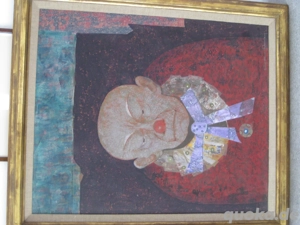 Alter Clown Gemälde-Druck?