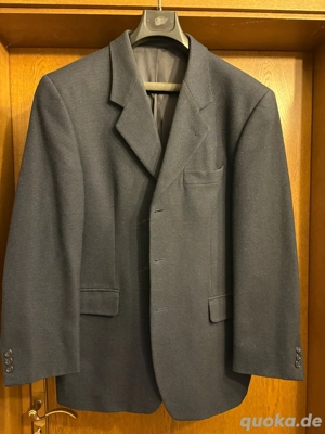 Herren Sakko dunkelblau Gr. 52 54 Schurwolle