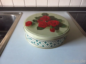 Blechdose, rund mit Rosenmotiv  Bild 3