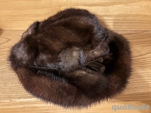 Edler Nerzhut dunkelbraun Echtpelz Gr. 54