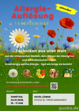 Allergien auflösen ohne Medikamente? Energetische Heilweisen lernen