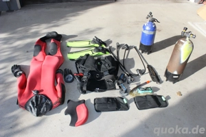 Taucherausrüstung-Kaltwasser-Trockentauchanzug