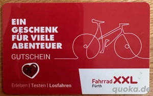 Gutschein Fahrradladen Fahrrad XXL Fürth   Nürnberg über 569,99  
