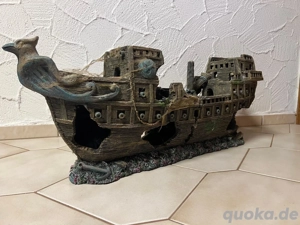  Großes Piratenschiff für Aquarium