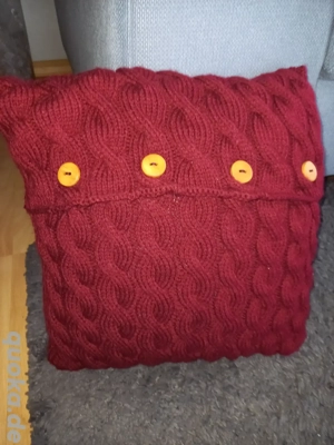 Dekokissen handgestrickt 