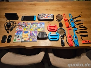 nintendo switch 1 spiele Konsole mit 7 videospiele sammlung + Zubehör Set 