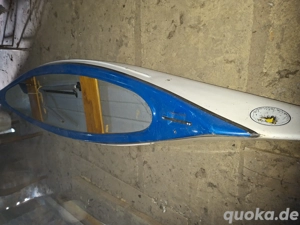 Kajak blau weiß 