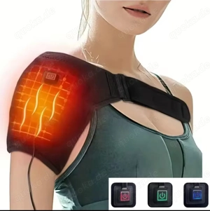 Beheizbarer Schultergurt mit Wärme Pad über USB C Anschluss