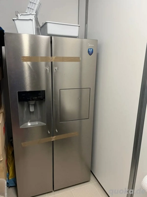 Midea Side-by-Side Kühlschrank Edelstahl mit Eisspender