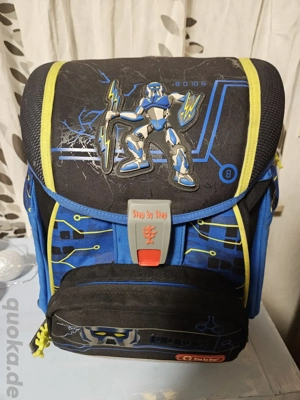 Step by Step Schulranzen blau Superheld Ranzen