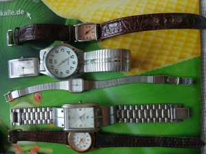 Damen Armbanduhr Dugena Silber 50er u.a.