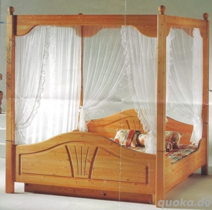 Himmelbett Kiefer gelaugt gebraucht