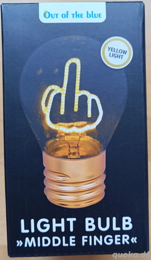 Light Bulb "Middle Finger" 