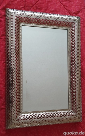 Orientalischer Spiegel ( ca,56 x 39 cm ) gebr. Mettall