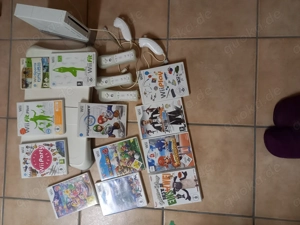 Wii Konsole mit Board und 12 Spielen zu verkaufen 