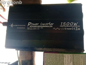 1500 watt İnverter+Regler