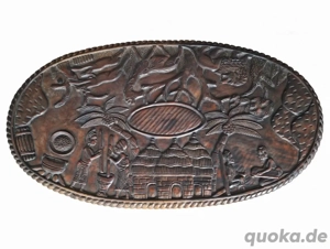 Heute abholen: Afrikanischer Massivholz-Tisch als Design-Unikat