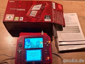Nintendo 2 DS rot Transparent