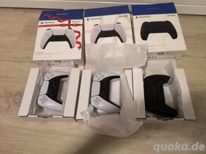 3x sammlung sony Playstation 5 controller (1 schwarz + 2 weib ) mit box , sehr guter zustand 