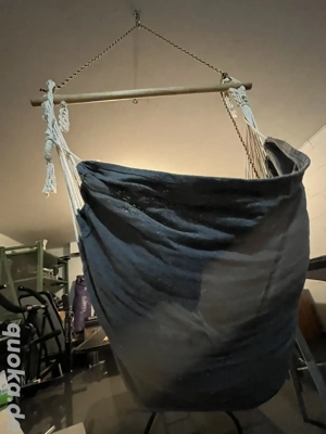Hängesessel   Sitzhängematte   Indoor & Outdoor   Anthrazit Bild 4