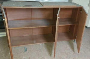 Sideboard moderne Holzoptik Metallfüße Bild 2
