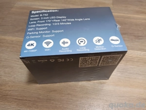 CHORTAU Dashcam Auto Kamera Vorne Hinten 4K+1080P WiFi Bild 2