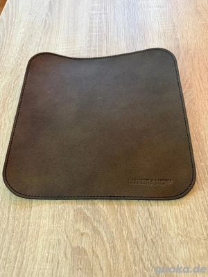 Leder Mousepad   Schreibtischunterlage   braun   gepflegt, sofort