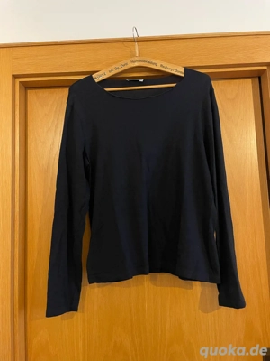 Dunkles Oberteil, dunkler Pullover von Le Tricot Perugia, Größe XXL, Merinowolle, Made in Italy