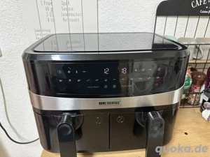 Heißluft Fritteuse Black mit Doppelkammer