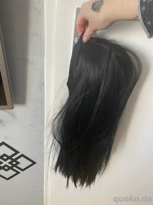 stirnband perücke schwarz 