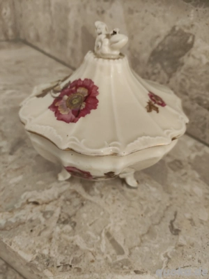 Bonboniere Gebäckdose Konfektschale Deckeldose Porzellan Vintage