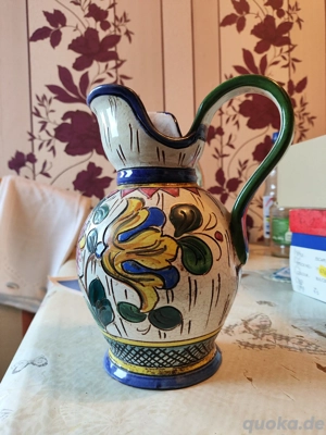 Italienische Keramikvase handgearbeitet