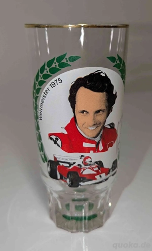 Trinkglas Niki Lauda Weltmeister 1975