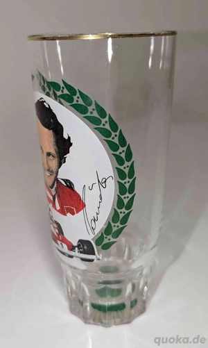 Trinkglas Niki Lauda Weltmeister 1975 Bild 3
