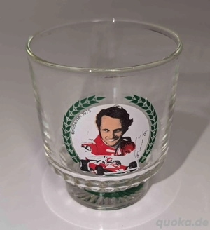 Trinkglas Niki Lauda Weltmeister 1975 klein Bild 2