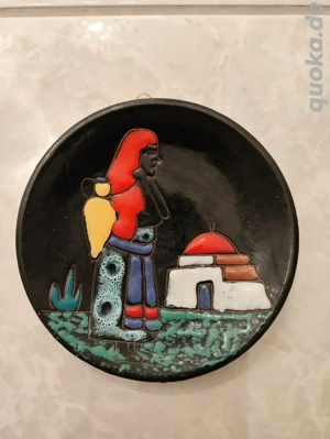 Wandteller Sammelteller Keramik 17 cm