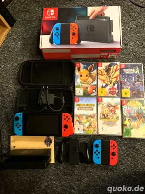 nintendo switch 1 spiele mit sammlung videospiele + OVP 