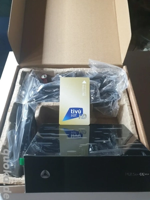 AB PULSe 4K Mini SE UHD Satelliten mit Tivusat HD Karte Aktiviert Gold Smartcard