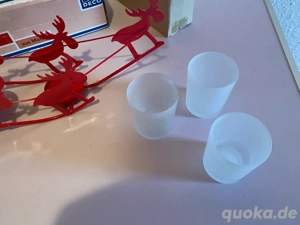 Weihnachtsschlittenteelichthalter aus Metall Bild 3
